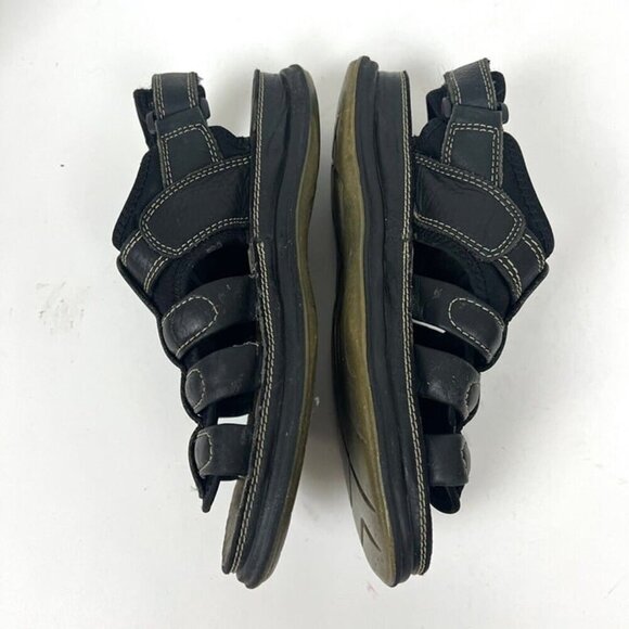 Brown Shoe Mens Black Monterey Chunky Fisherman Sandals Sz 10 Grunge Y2k 90s - Picture 4 of 9